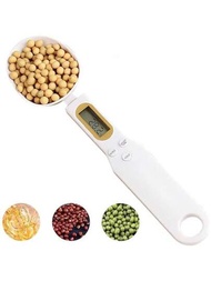 1入組寵物食品秤&amp;量匙,迷你電子秤,適用於配料、奶粉、烘焙用量測
