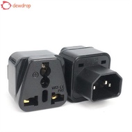 DEWDROP​ Plug Adapter 10A Black White UPS Plug C13 Female WD-320 250V Conversion Plug