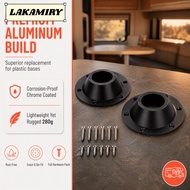 LAKAMIRY 2pcs Pedestal Table Base, Aluminum Round RV Table Base, Easy Install High Bearing Capacity 