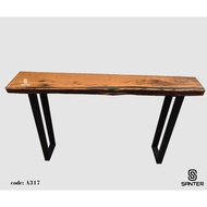 A317. Chengal Emas Solid Wood Bar Table / Console Table