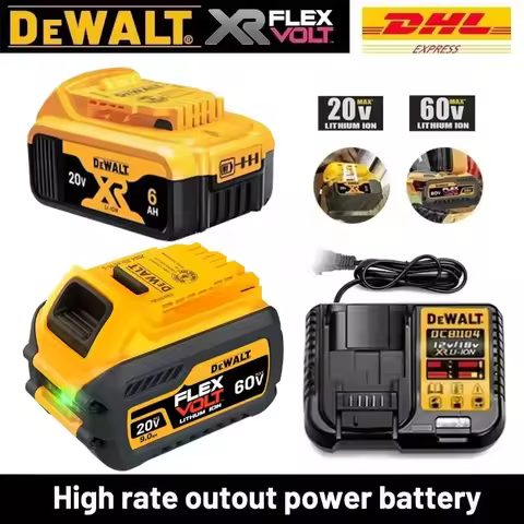 '100% Genuine Dewalt 20V Battery, 2AH 5AH 6AH Rechargeable Lithium Ion Battery, Dewalt DCB200 Power 