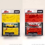 [Ready Stock] Hobby Japan 1: 64 Honda EG6 EK9 Initial D 30 Merchandise Hanging Card Alloy Car Model