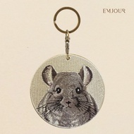 EMJOUR Double-Sided Embroidered Charm-My Neighbor Totoro | Pet Souvenir Gift Key Ring Bag Accessorie