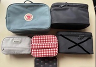 Fjallraven, Artisan&Artist, Muji 無印化妝包 Cosmetic Bags