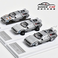 MJ 1: 64 Back to the Future Time Car DeLorean DMC-12 Movie Alloy Car Model