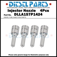 4Pcs Diesel Fuel Injector Nozzle Tips DLLA157P1424 for Mitsubishi Fuso Canter 4.9L 4M50