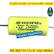 YELLOW 3,3MF 250V FREQUENCY DIFFICULT CAPACITOR - TREBLE SPEAKER CAPACITOR - PRICE FOR 1 PC
