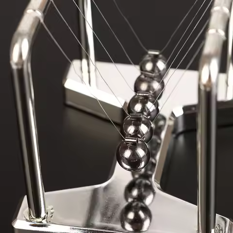 1 Set Stress Relief Gifts Newton's Cradle Balance Steel Ball Teaching Supplies Physics Science Pendu