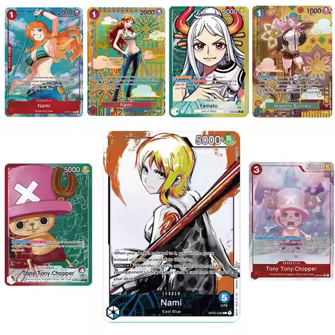 One Piece Anime Proxy Cards Characters Nami Yamato Bonney Chopper OPCG Collection Cards Christmas Bi