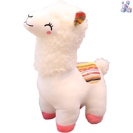 White Cute Fluffy Alpaca Plush Stuffed Animal Llama Plushie Doll Toy Gift for Kids Alpaca Lovers Bir
