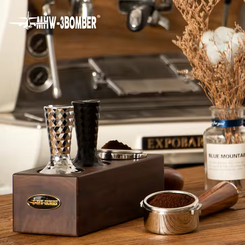 MHW-3BOMBER Coffee Tamper 58.35mm 304 Stainless Steel Base For 58mm E61 Gaggia Nuova Espresso Machin