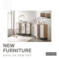 Muji Style 2 Door Shoe Cabinet,Almari Kasut Muji Style 2 Pintu