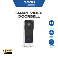 DEON Smart Video Door Bell Bel Rumah Pintar Tanpa Kabel Smart Video Door Bell   White