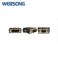 VGA Female to DVI24+5 Male Gold Connector DVI-I Websong