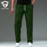 EAGLADE Jogging Sweat Jogger Pants for Men Baggy Tracksuit Man Trousers Stretchable in Dark Green E0