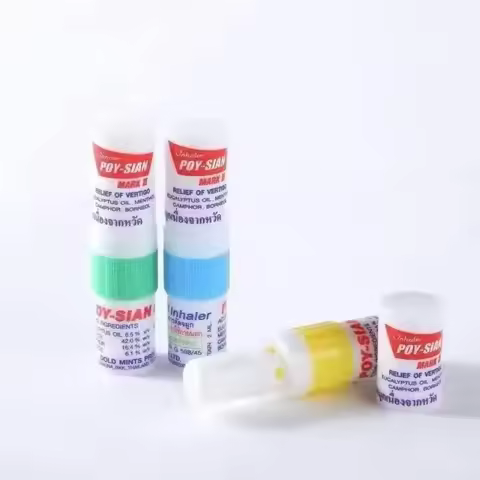 6pcs/1pcsThailand Poy-Sian Mark II – Floral Menthol Nasal Congestion Refreshing Anti-motion Sickness