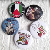 GANTUNGAN Free PALESTINE BROS/PIN KEYCHAIN DIAMETER 4,4 CM REFRIGERATOR STICK