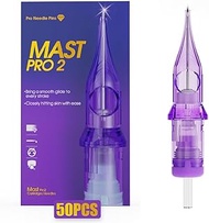 Mast Tattoo Pro2 Needles Cartridges Bugpin 50 Count #04-12 Round Liner Sizes 1RL, 3RL, 5RL, 7RL Pro 