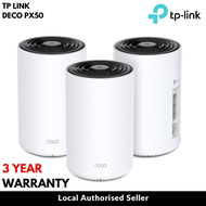 Tp Link Deco PX50 AX3000 + G1500 Whole Home Powerline Mesh WiFi 6 System Router (3 Years Local warranty)