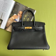天菜 ::HERMES:: 黑金釦 BIRKIN 30 柏金包30公分 手提包 公事包