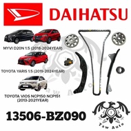 (13506-BZ090) (128L) ORIGINAL DAIHATSU TIMING CHAIN KIT SET MYVI 1.5 D20N (2018-2024"), VIOS 1.5 NCP