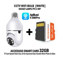 CCTV CAMERA Lampu Dome Model Lampu  CCTV bohlam Dengan LED