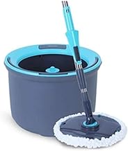 Mop, Rotating Mop Bucket Set with 4 Microfiber Mop Heads, Slurry Mop Clean Hygienic Dead Angle Anniversary