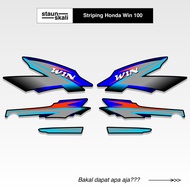 Honda Win 100 Striping Variations (33) Original Japan Service Japan Custom TS Semi Trail Trill New G