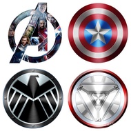 3 Three-Dimensional Logo Stickers Cool Avengers League of Legends S.H.I.E.L.D. Fuel Tank Cap Sticker
