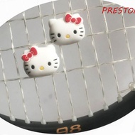 PRESTON 2pcs Tennis Shock Absorber, Shockproof Silicone Tennis Vibration Dampeners, Strings Dampers Red/Pink Durable Cartoon Tennis Racket Damper Tennis Racket