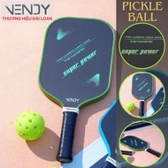 Vợt Tập Pickleball VENDY Super Power T700 Carbon Fiber 16mm Thermofoamed - Hàng Chính Hãng (1 Cái)