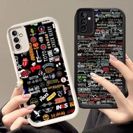 DJ-41 Rock Band Silicone Casing black and white for Samsung A35 A34 S25 S24 A24 A17 A26 A25 FE Ultra