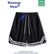 Z7BM WASSUP American Style Basketball Sports Shorts Summer Brand Loose Middle Pants Running Quick-Dr