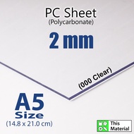[ PC Sheet ] 2 mm A5 PC Sheet Polycarbonate Sheet