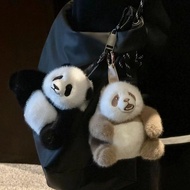 Panda Plush Small Pendant Huahua Qizai Fubao Doll Factory Merchandise Keychain Jewelry