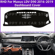 Suitable for Maxus LDV D90 2016-2019 Car Anti-Slip Dashboard Cover Avoid Light Pad Instrument Panel 