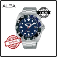 VJ42-X317BLSS (AS9M91X1) ALBA ACTIVE Men Original Brand New Quartz Analog Batman Bezel Black Dial St