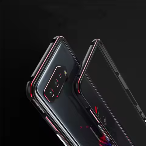 For ASUS ROG Phone 7 Case, ROG Phone 5 5s 6 7 pro Aluminum metal bumper Frame Slim Cover Case with C