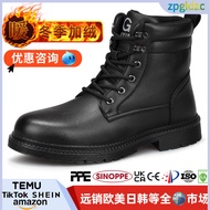 GUYISA SAFETY BOOTS waterproof high top shoes men  leather READY STOCK