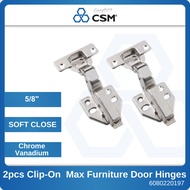 CSM 2pcs 5/8′′ Heavy Duty Hydraulic Kitchen Cabinet Furniture Soft Close Concealed Door Hinge