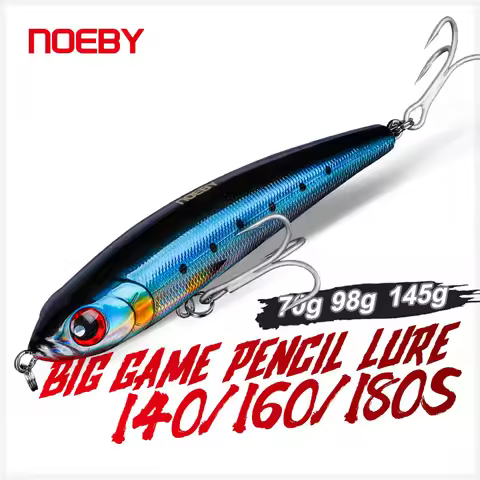 Noeby Stickbait Fishing Lure 140mm 70g 160mm 98g 180mm 145g Sinking Pencil Artificial Hard Bait Big 