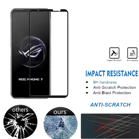Full Glue Tempered Glass For Asus ROG Phone 7 Ultimate Screen Protector Glass For Asus ROG Phone 7 C