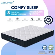 Azure 20cm Comfy Pocketed Spring Mattress | Motion Isolation | Single, Super Single Mattress | Queen