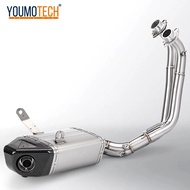 For Yamaha MT-07 FZ-07 2014-2023 Motorcycle Under belly Full Exhaust System Exhaust Carbon Fiber Muf