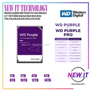 Western Digital WD Purple Pro Surveillance 3.5" CCTV HDD Internal Hard Disk Drive (1TB,2TB,4TB,6TB,8