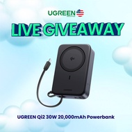 [3.3 UGREEN Live Giveaway] UGREEN 20000mAh Qi2 Magnetic Powerbank Magsafe 15W Wireless Fast Charging