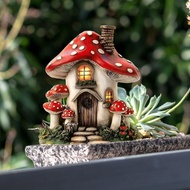 Imitation 3D Flat Decoration Flat Creative Forest Mushroom Hut Plastic PVC Courtyard Garden Decorati