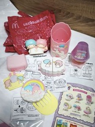 Sanrio Little twin stars 日本麥當勞玩具 
一套六款