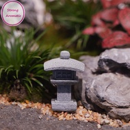 STRO Retro Gazebo Chinese Lanterns Mini Pagoda Model Decoration Stone Miniature Statue Sandstone Home Accessories MY