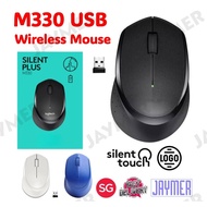 (SG) Wireless Silent Plus M330 Mouse 2.4GHz USB Nano Receiver 1000DPI Optical Tracking Compatible Fo